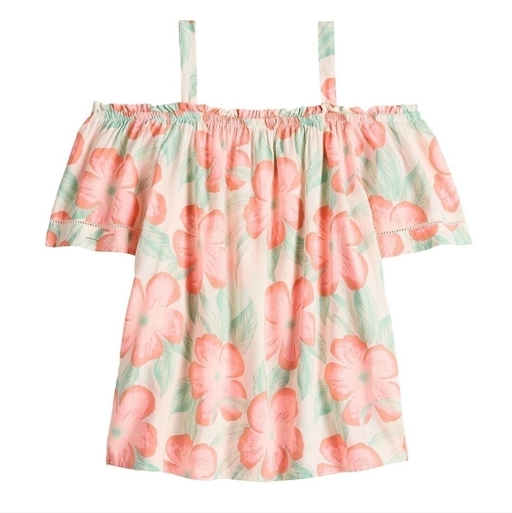 NWT So Brand Midi Soft Shorts with Matching Off the Shoulder Swing Top - Picture 2 of 4